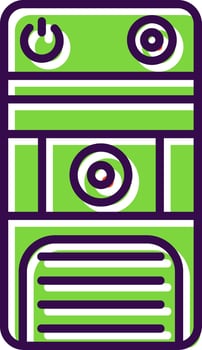 Cpu filled Design Icon vector