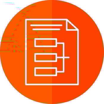 Infographic Line Yellow White Icon vector