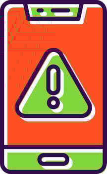 Mobile filled Design Icon vector