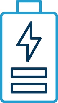 Cell Line Blue Two Color Icon vector
