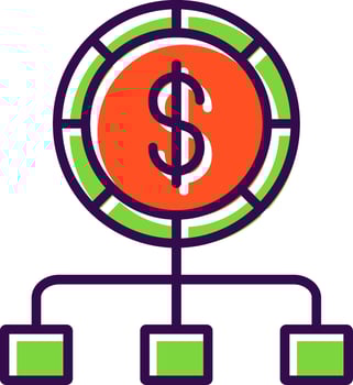 Budget filled Design Icon vector