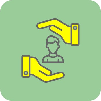 Product Filled Yellow Icon vector