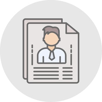 Planner Line Filled Light Icon vector