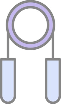 Hand Grip Line Filled Light Icon vector