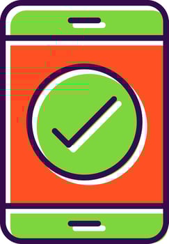 Phone filled Design Icon vector