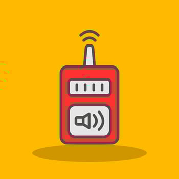 Device Filled Shadow Icon vector