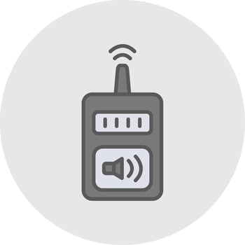 Device Line Filled Light Icon vector