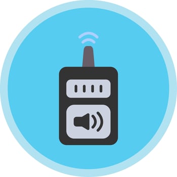 Device Flat Multi Circle Icon vector