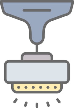 Lamp Line Filled Light Icon vector