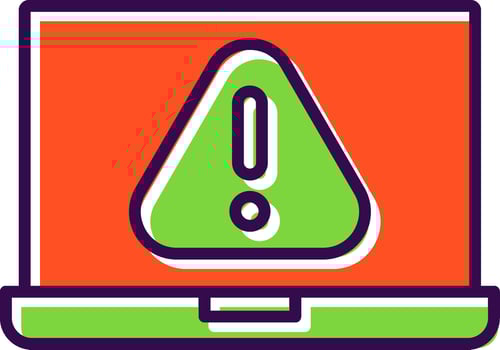 Error filled Design Icon vector