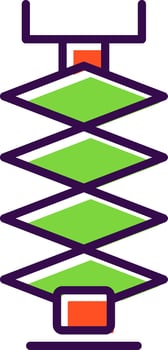 Car Jack filled Design Icon vector