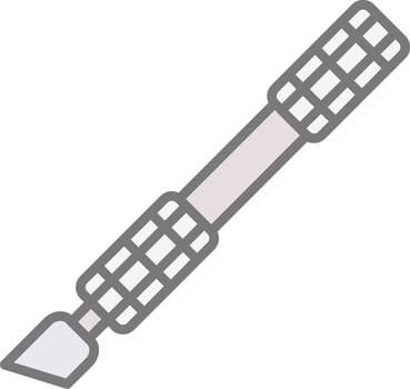 Cutter Line Filled Light Icon vector
