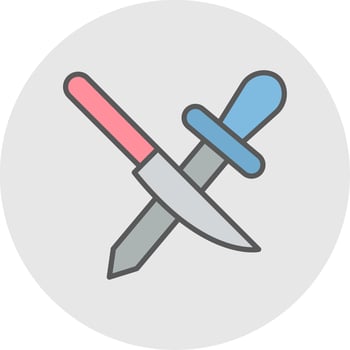 Sharpening Line Filled Light Icon vector