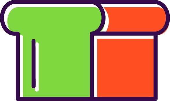 Bread filled Design Icon vector