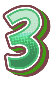 Vintage Comic Alphabet Letter and Number png