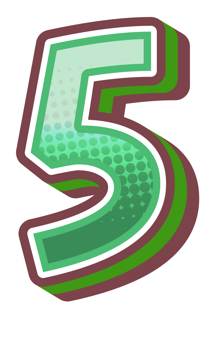 Vintage Comic Alphabet Letter and Number png
