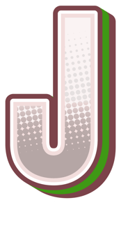 Vintage Comic Alphabet Letter and Number png