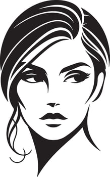Women Beauty Face Silhouette Illustration vector