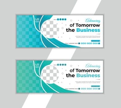 Corporate Social media cover design template vector