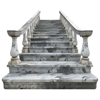 Marble Stairs on Transparent background png