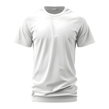 T-shirt for mockup on Transparent background png