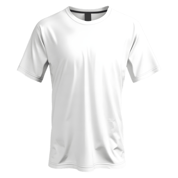 T-shirt for mockup on Transparent background png