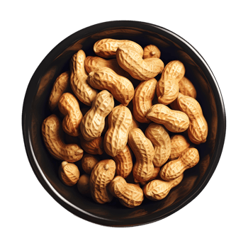 Peanuts in a Bowl on Transparent background png