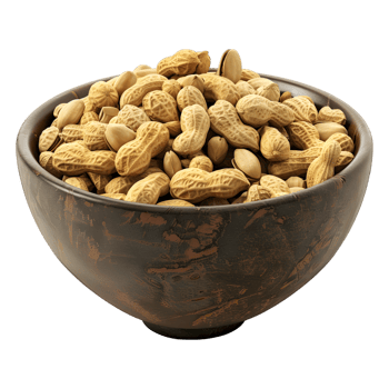 Peanuts in a Bowl on Transparent background png