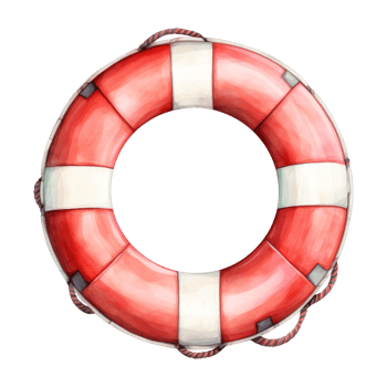 Lifebuoy Isolated Detailed Watercolor Hand Drawn Painting Illustration png