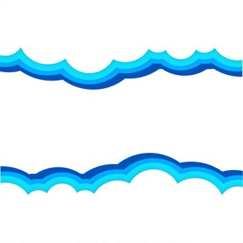 Cute Cloud Abstract, Paper Cut Illustration png