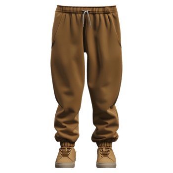 3D Rendering of a Brown Trouser on Transparent Background png