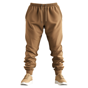 3D Rendering of a Brown Trouser on Transparent Background png