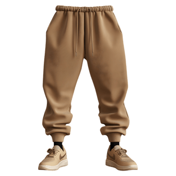 3D Rendering of a Brown Trouser on Transparent Background png