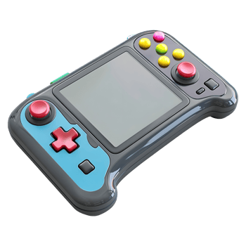 3D Rendering of a Gaming Control Remote on Transparent Background png