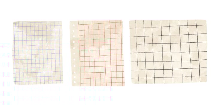 Paper templates for notes. Sheets of paper. Illustration of note vector