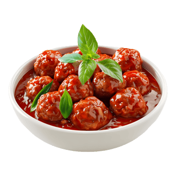 3D Rendering of a Meat Bowls in a Bowl on Transparent Background png