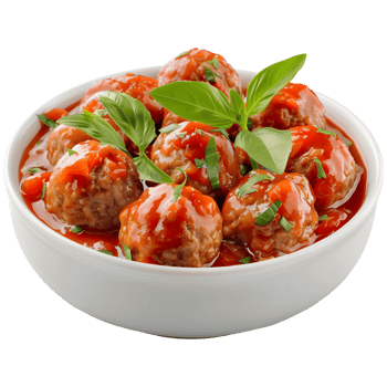 3D Rendering of a Meat Bowls in a Bowl on Transparent Background png