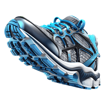 3D Rendering of a Sports Shoes on Transparent Background png