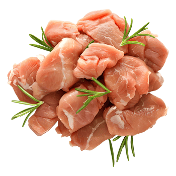 3D Rendering of a Marinated Chicken Meat on Transparent Background png
