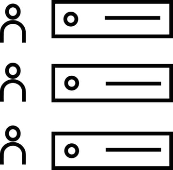 Storage data icon symbol image for database illustration vector
