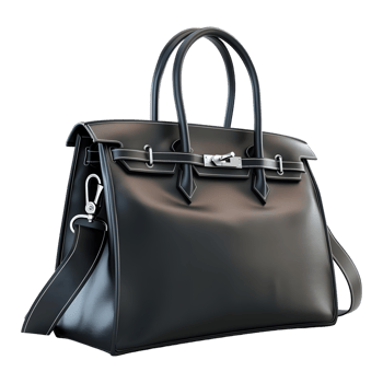3D Rendering of a Woman Bag on Transparent Background png