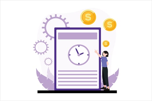 Finance Business Flat Design Illustration vector