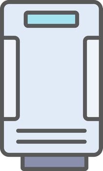 Air Purifier Line Filled Light Icon vector