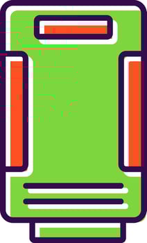 Air Purifier filled Design Icon vector