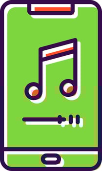 Phone filled Design Icon vector