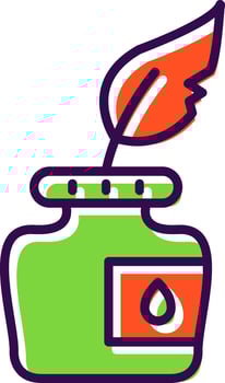 Ink filled Design Icon vector