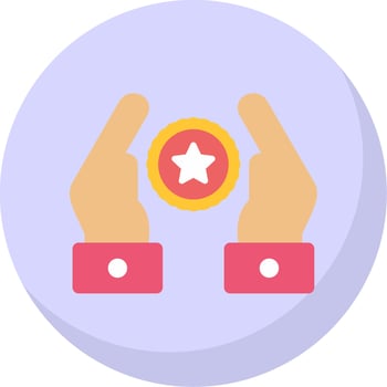 Premium Quality Flat Bubble Icon vector