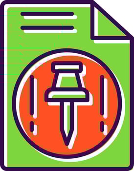 Push filled Design Icon vector