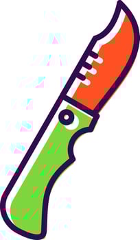 Knife filled Design Icon vector