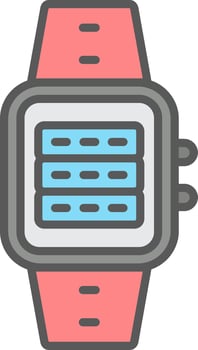 Server Line Filled Light Icon vector